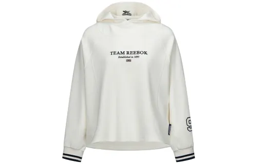 Reebok Sweatshirts Women's Ecru Hooded Moderate Regular
