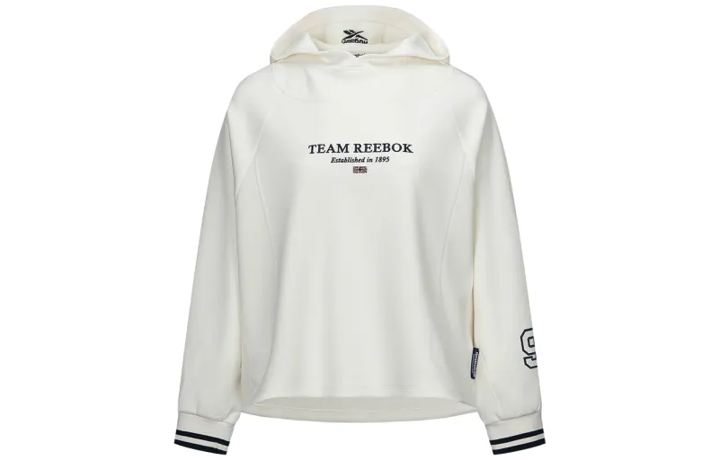 Reebok Sweatshirts Women's Ecru Hooded Moderate Regular