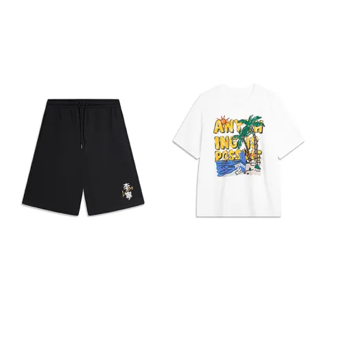 Li Ning Casual Sportswear Men's Crew Neck Moderate