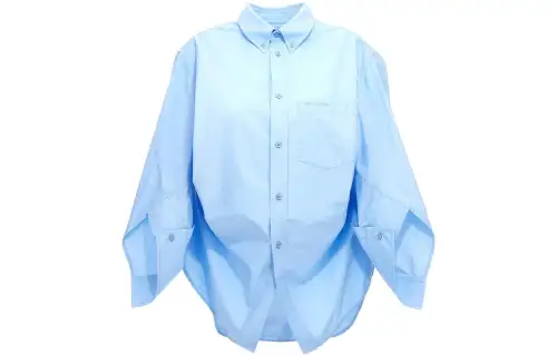 Balenciaga Shirts Women's Blue Lapel Moderate Other