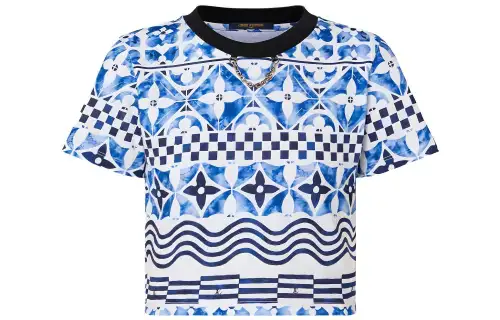 LOUIS VUITTON Monogram Tile Crop Top