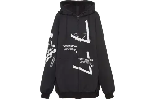 PRADA Sweatshirts Women's Black Hooded Moderate Other