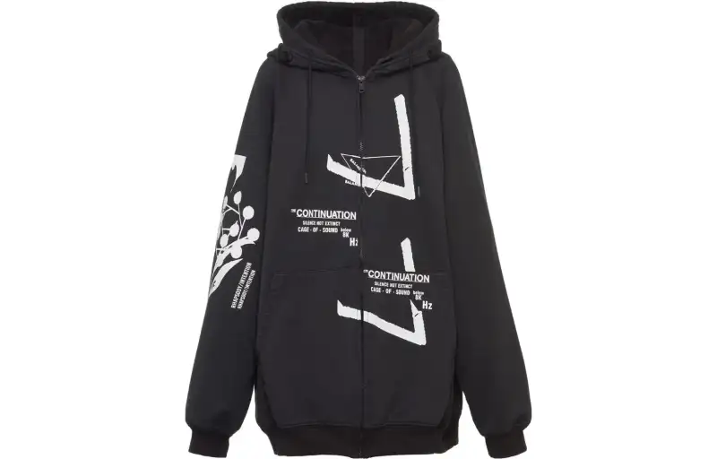 PRADA Sweatshirts Women's Black Hooded Moderate Other