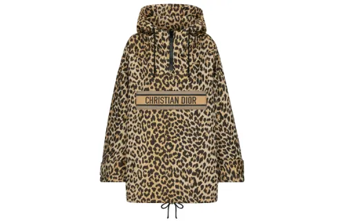 DIOR Quarterly New Products Jackets Women's Leopard Print Hooded Moderate Other