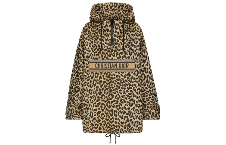 DIOR Quarterly New Products Jackets Women's Leopard Print Hooded Moderate Other