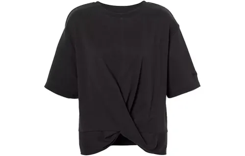 Timberland T Shirts Women's Black Crew Neck Moderate Straight Fit