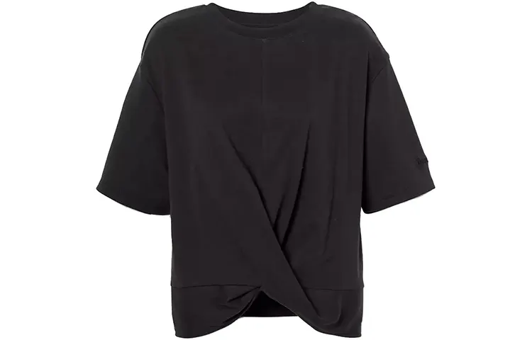 Timberland T Shirts Women's Black Crew Neck Moderate Straight Fit