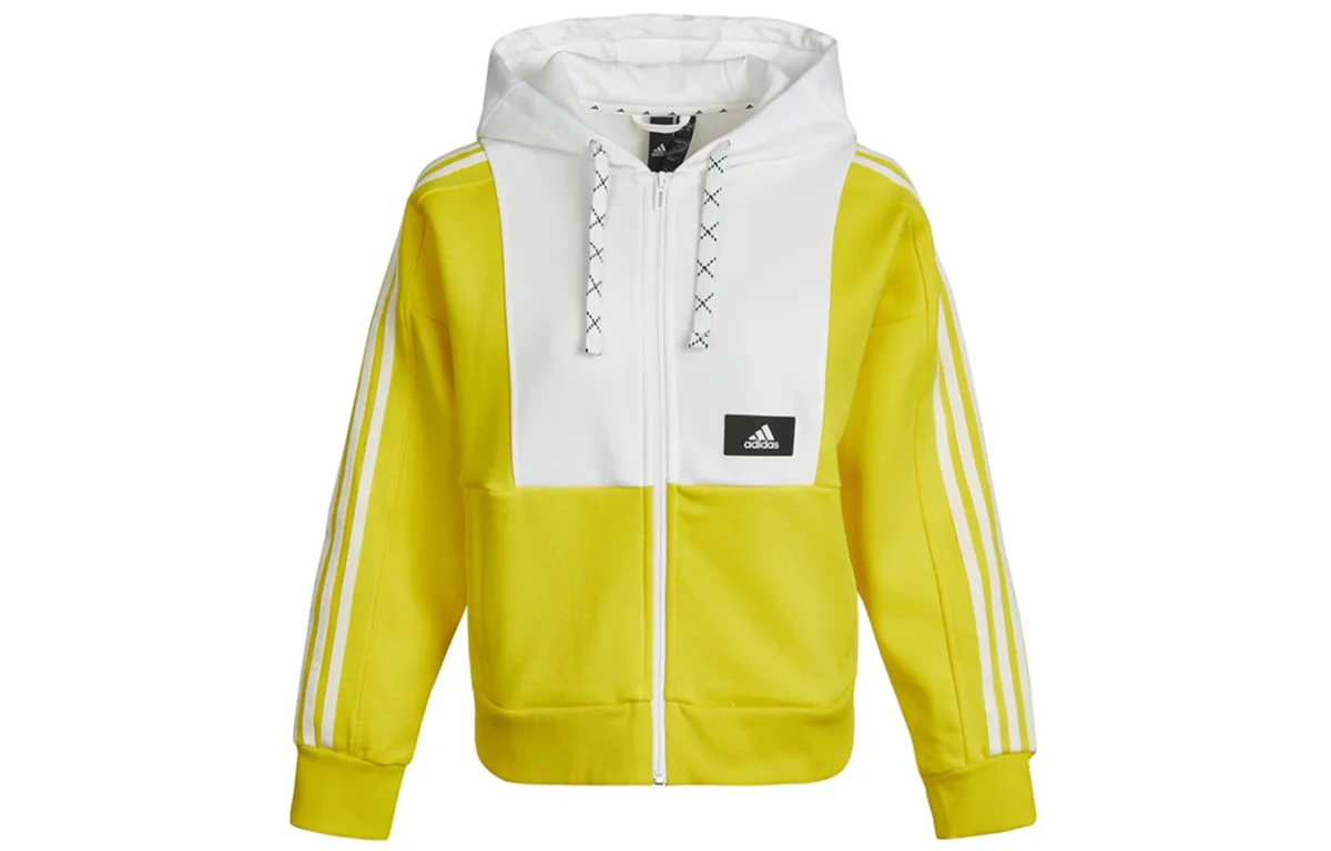 adidas Women's Str Jkt Knit Track Jacket Yellow