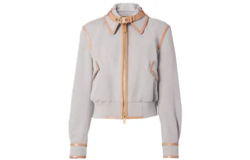 Burberry Jackets Women's Gray Square Collar Moderate Other