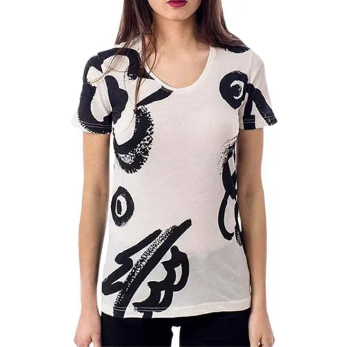 Burberry T Shirts Women's White Crew Neck Thin Straight Fit