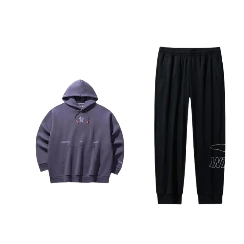 ANTA Sweatshirt Sets Unisex Hooded Moderate