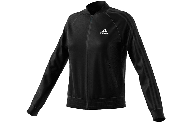 Женская куртка adidas Bomber Kn Brand (черная) — фото 1