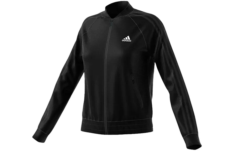 Adidas Jackets Women's Black Baseball Collar Moderate Pilot