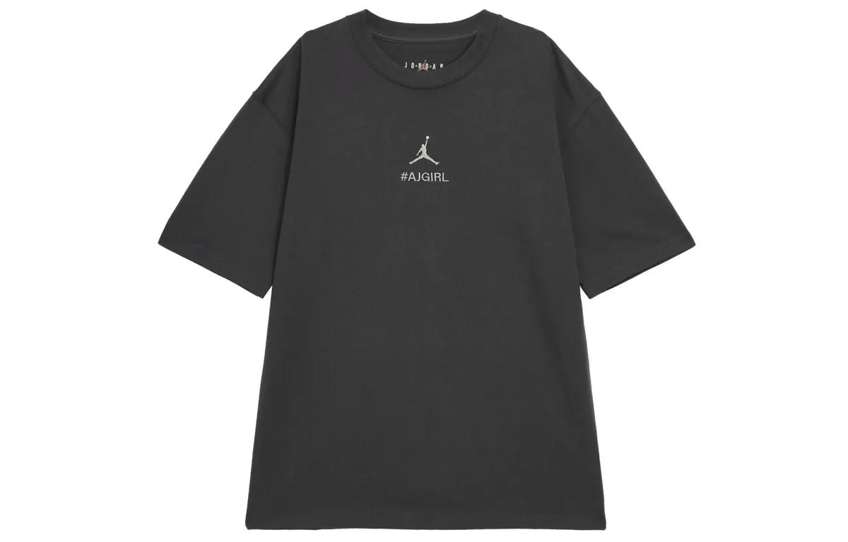 Jordan Drop Shoulder Sleeve T Shirt Women's Black