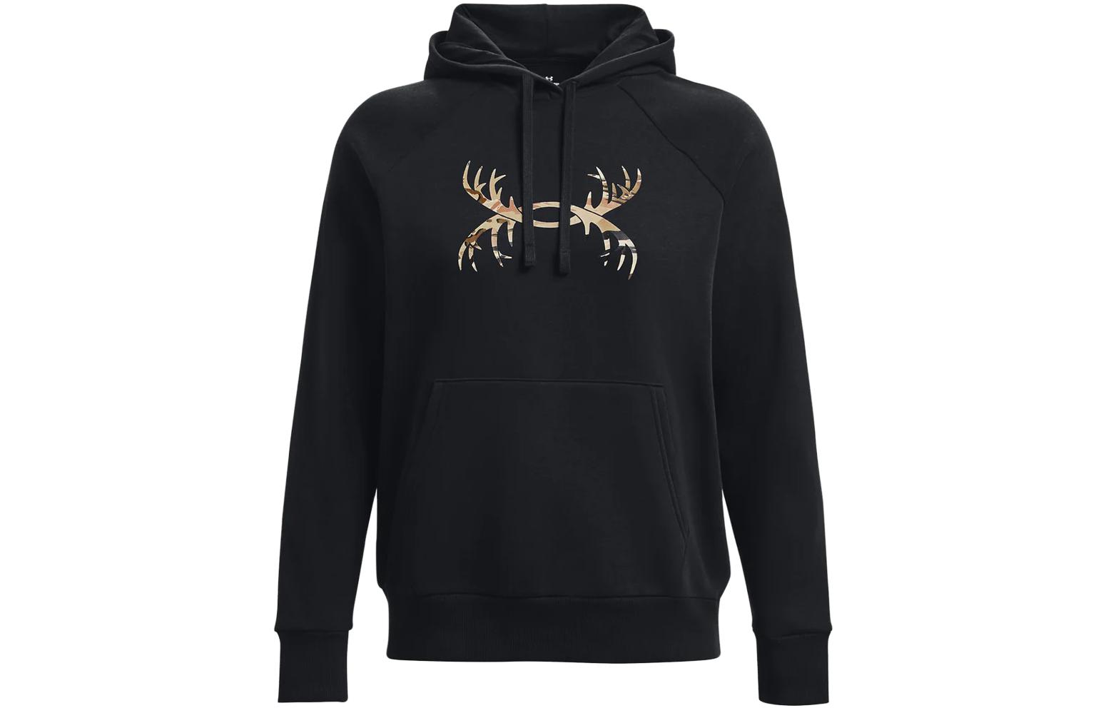 Under Armour Rival Sweatshirts Women's Black Hooded Thickened Regular