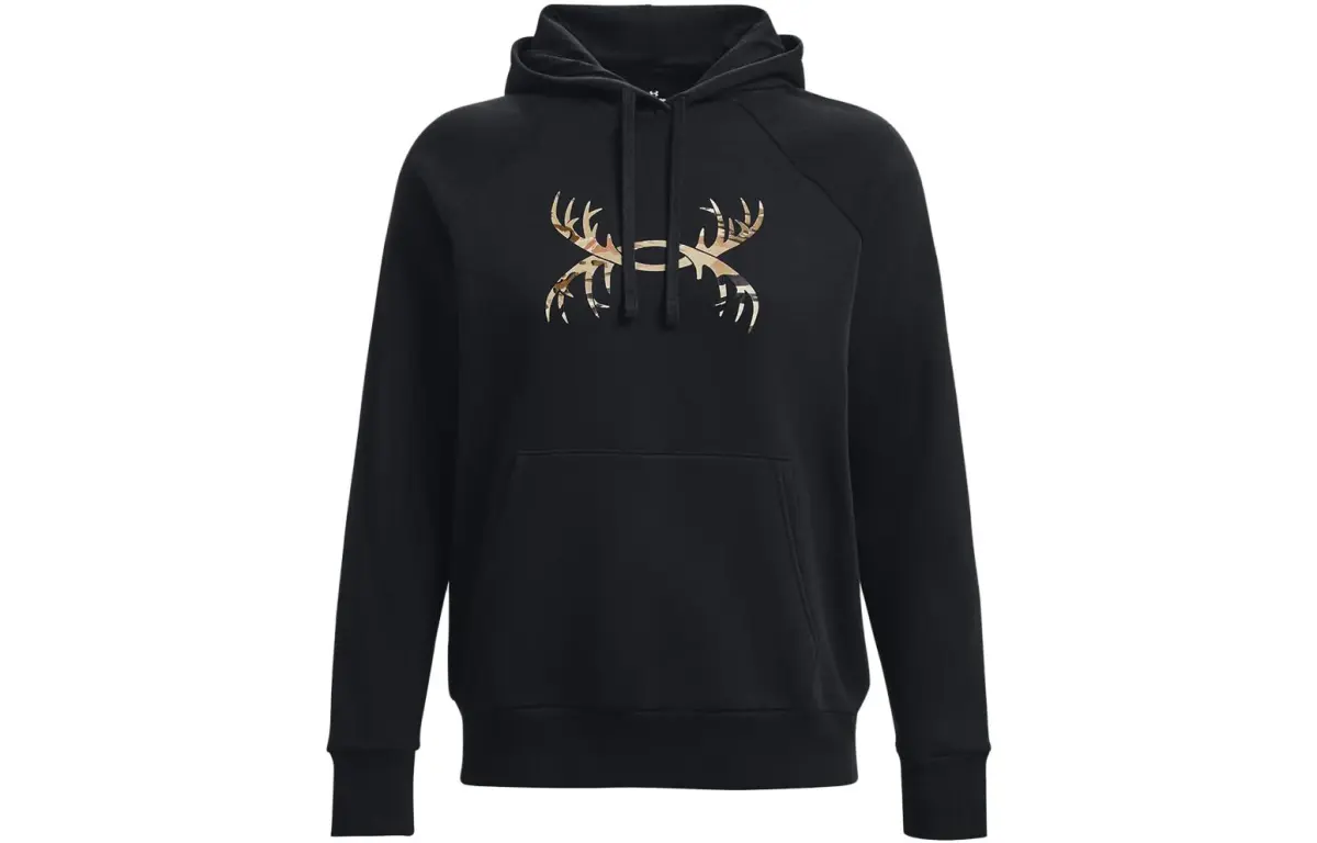 Under Armour Rival Sweatshirts Women's Black Hooded Thickened Regular