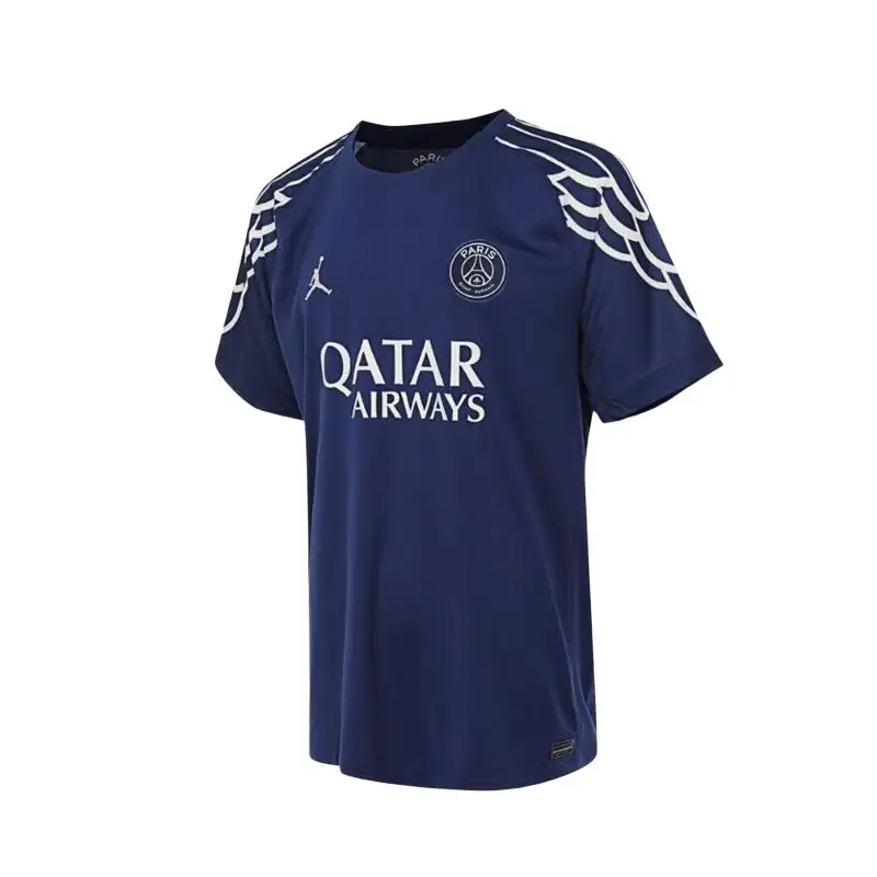 Jordan Paris Saint Germain Soccer Jersey Fan Edition Men's Blue