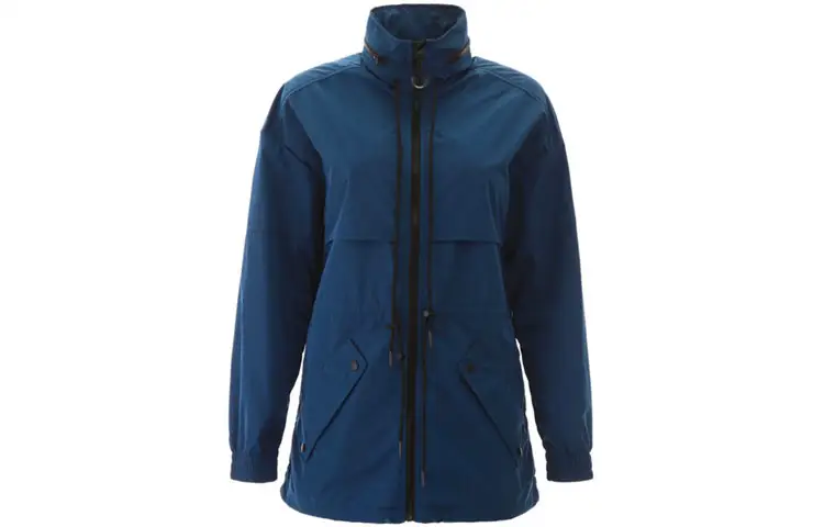 KENZO Jackets Women's Blue Stand Collar Moderate Other