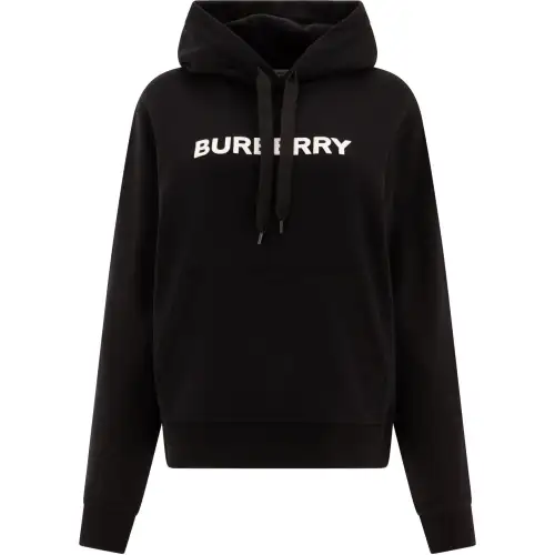 Burberry Logo Printed Drawstring Hoodie