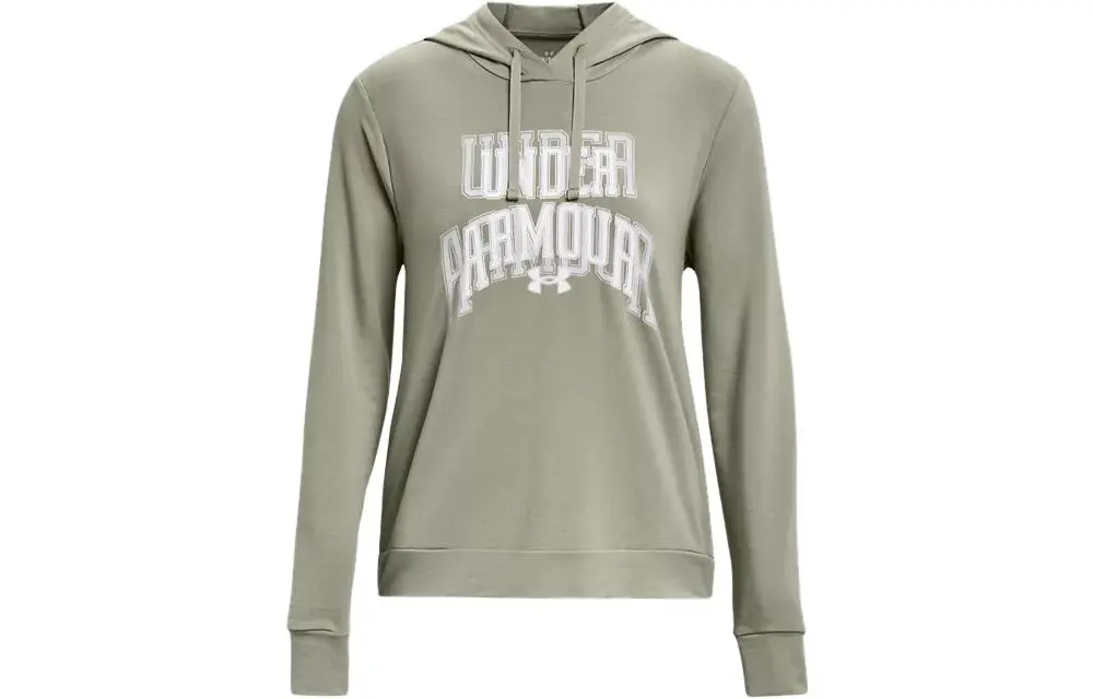 Under Armour Sweatshirts Women's Green Hooded Moderate Regular