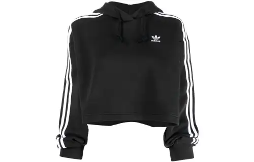 Adidas Originals Sweatshirts Women's Black Hooded Moderate Regular