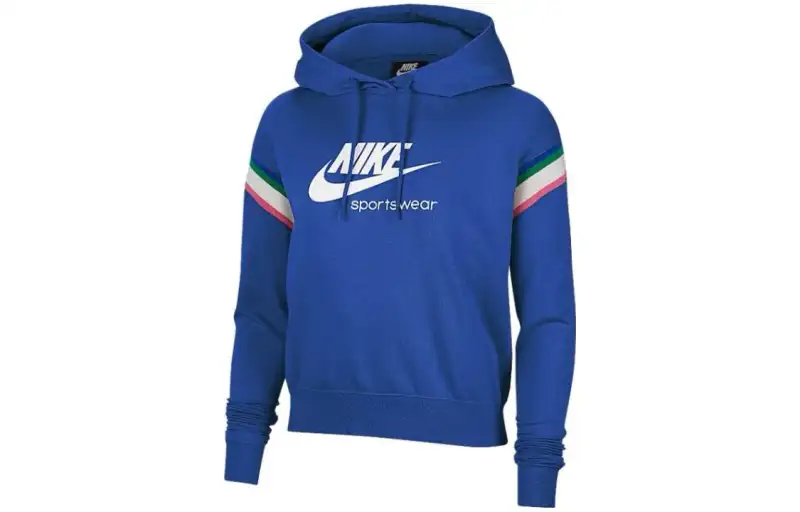 Nike Sweatshirts Women's Blue Hooded Moderate