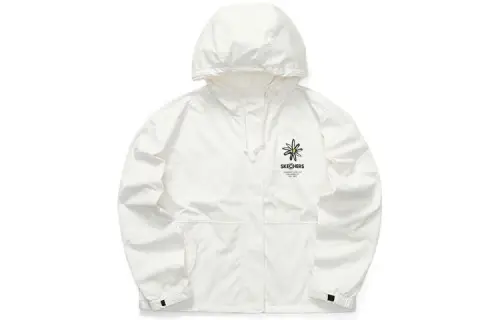 Skechers Jackets Women's White 01E8 Hooded Moderate Other