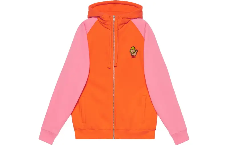 GUCCI Sweatshirts Women's Orange Hooded Moderate Regular