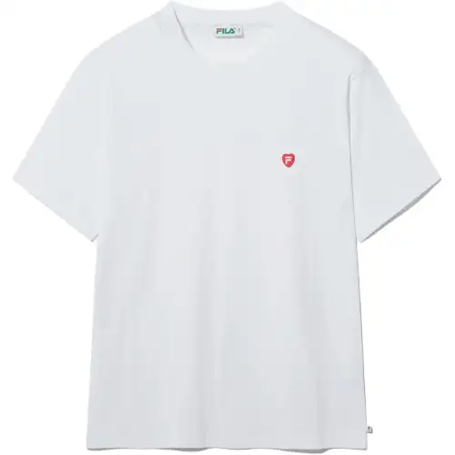 FILA T Shirts Unisex White Crew Neck