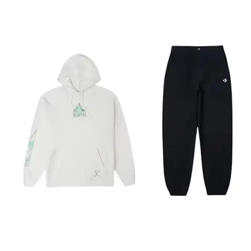Converse Sweatshirt Sets Unisex Hooded Moderate