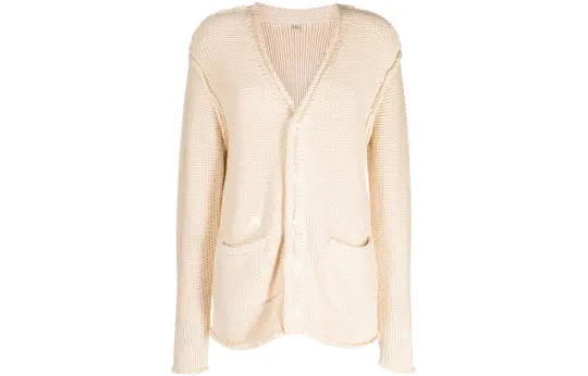 R13 paint-splatter V-neck cardigan
