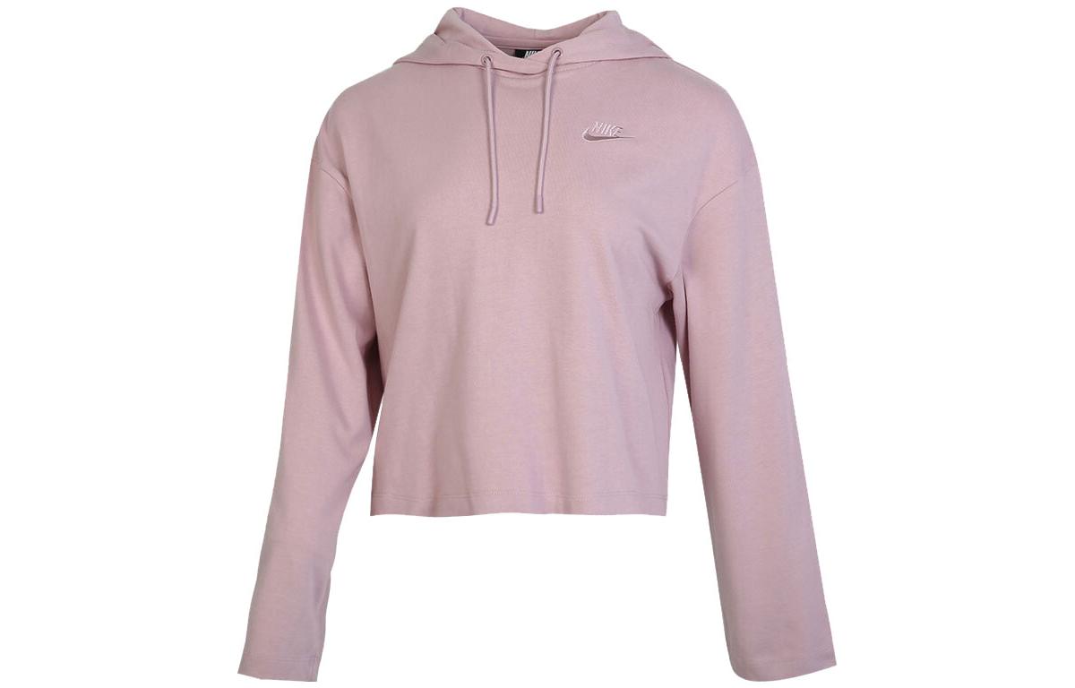 Женское худи Nike с логотипом (розовое)