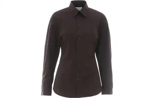 Bottega Veneta Shirts Women's Brown Lapel Moderate Other