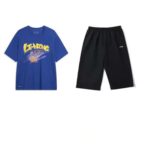 Li Ning Casual Sportswear Men's Crew Neck Moderate