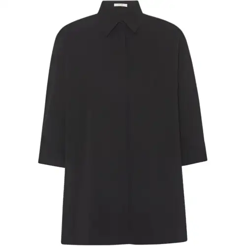 THE ROW Elada Shirt In Viscose And Wool Shirt Women's Black