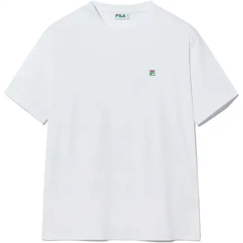 FILA T Shirts Unisex White Crew Neck
