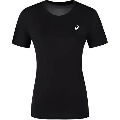 ASICS Women's Running T Shirts Women's Black Crew Neck Thin Other