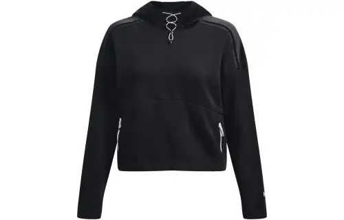 Under Armour Sweatshirts Women's Black Hooded Moderate Regular