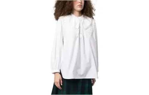 A BATHING APE Shirts Women's White Crew Neck Moderate Shirt