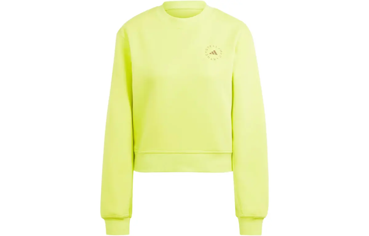 Adidas X Stella McCartney Sweatshirts Women's Yellow Crew Neck Moderate Regular