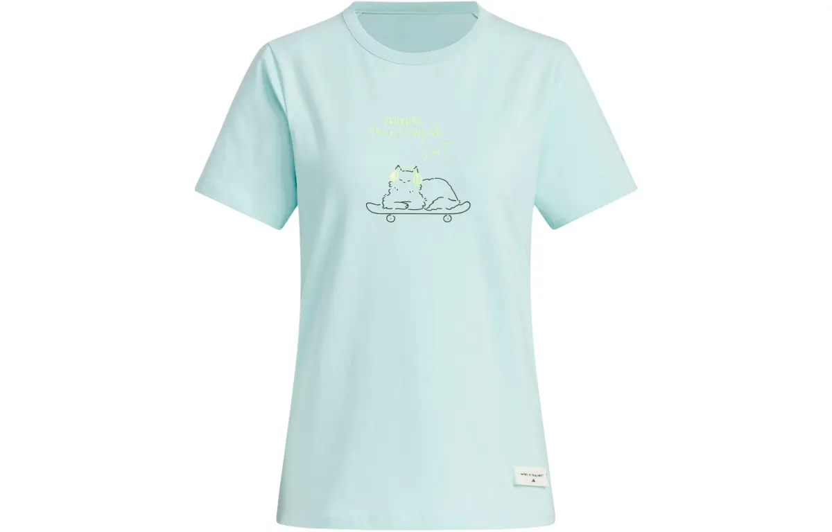 Adidas T-Shirt Women's Light Cyan