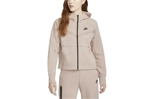 Nike Sportswear Women's Tech Fleece Full Zip Hoodie Pink Oxford/Black