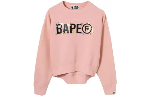A BATHING APE Sweatshirts Women's Crew Neck Moderate Regular