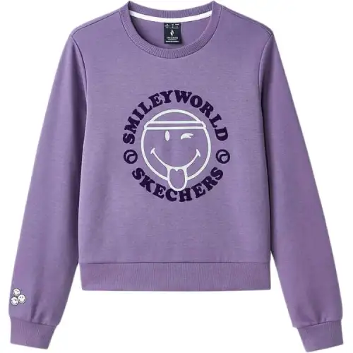 Skechers Sweatshirt Women's Grape Fruit Bowl Purple