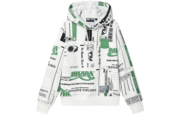 Женское худи Fila x Mihara (белое)