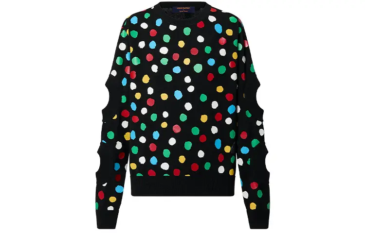 LOUIS VUITTON x Yayoi Kusama SS23 Cashmere Sweater Women's Black