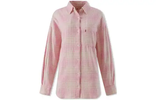 Levis Shirts Women's Pink Pointed Collar Moderate Other