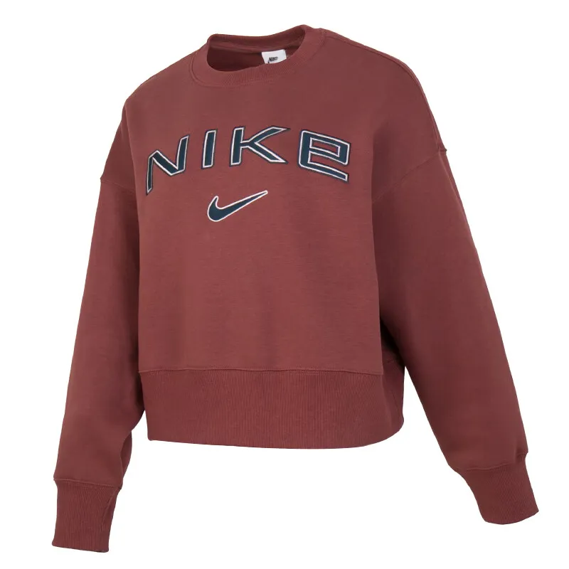 Nike Sweatshirts Women's Umber Crew Neck Moderate