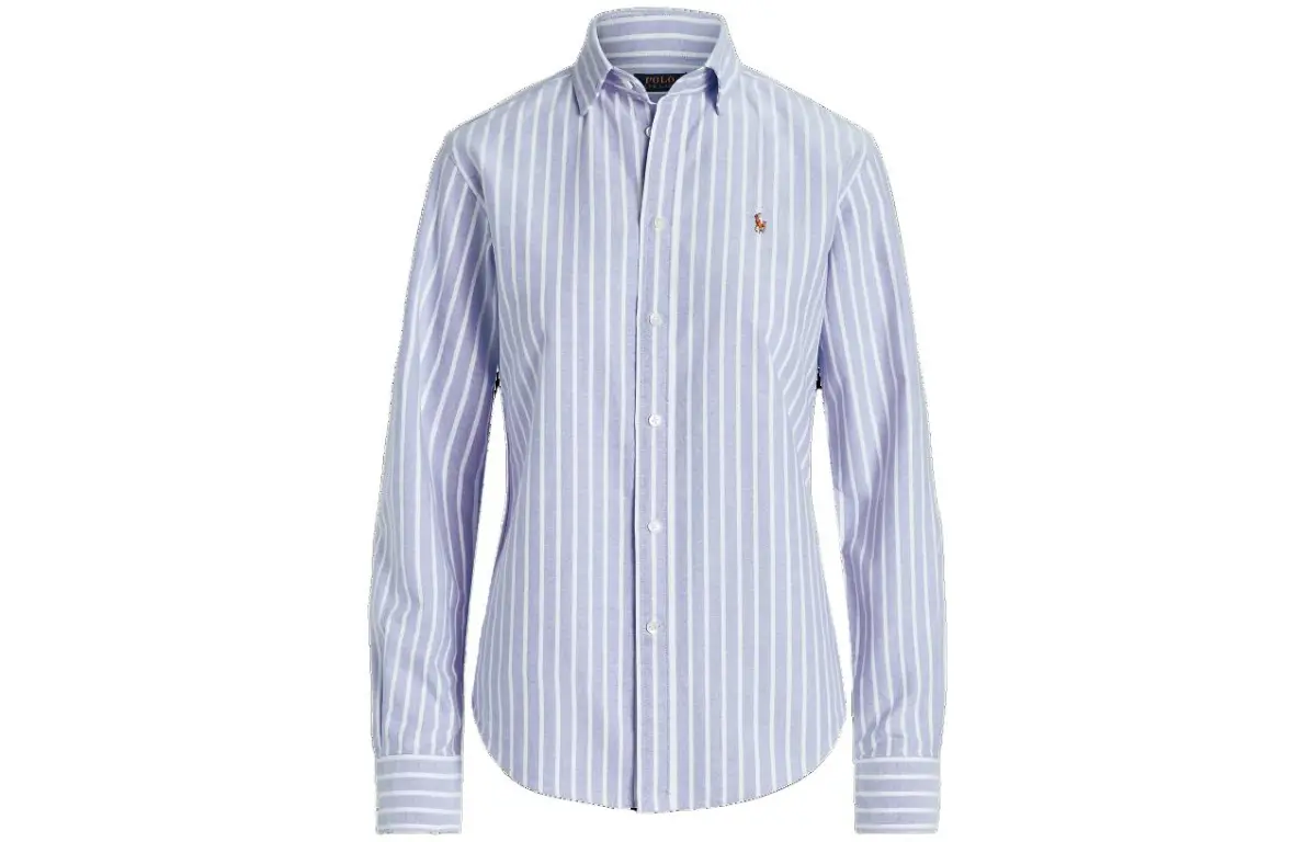 Polo Ralph Lauren Shirts Women's Light Blue Lapel Moderate Other