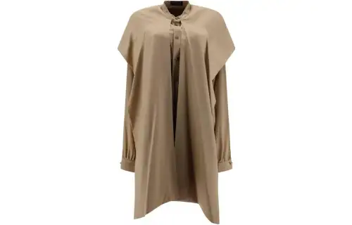 Balenciaga Hooded Long Sleeved Blouse